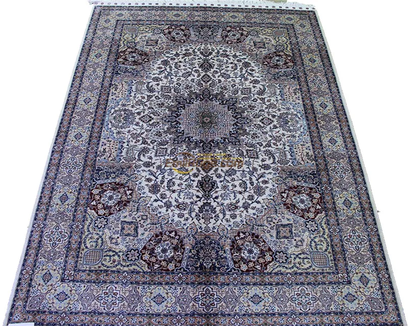 Koop Zijden Perzisch Tapijt Oosterse Tapijten Handgeweven Tapijten Voor Woonkamer Patterngc117psilkyg28