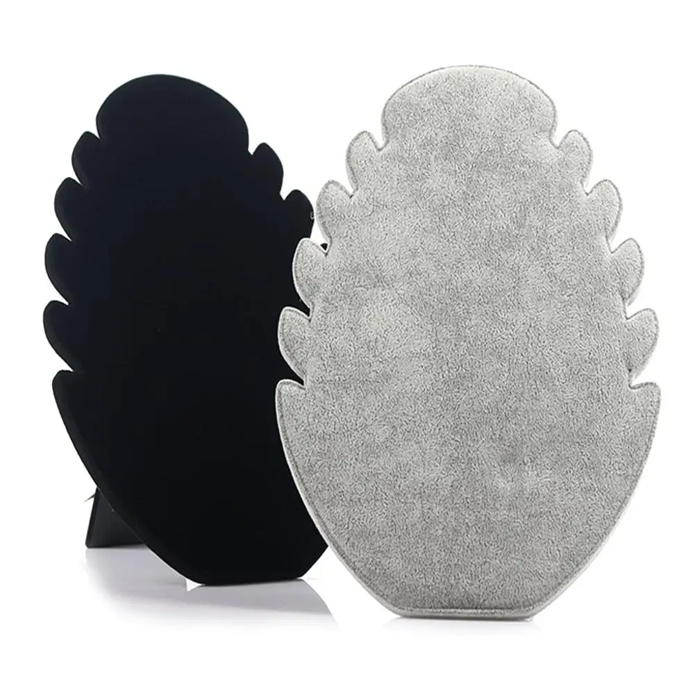 Suede Flame Board Necklace Display Stand Women Jewelry Organizer Storage Rack | Украшения и аксессуары