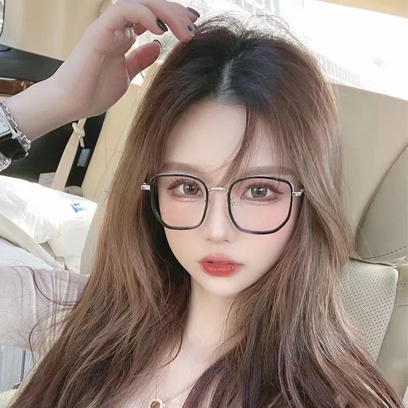 

Trends Office Cat Eye Anti Blue Light Glasses Women Blue Blocking Computer Goggles Oversized Big Size Eyeglasses Alloy Frame