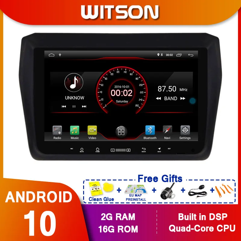 WITSON 9 &quotFULL HD сенсорный экран Android 10 0 Восьмиядерный Автомобильный GPS