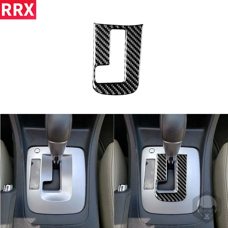 

RRX for Subaru Impreza XV Crosstrek 2012 2013 2014 Carbon Fiber Gear Handle Decorative Frame Sticker Interior Car Accessories