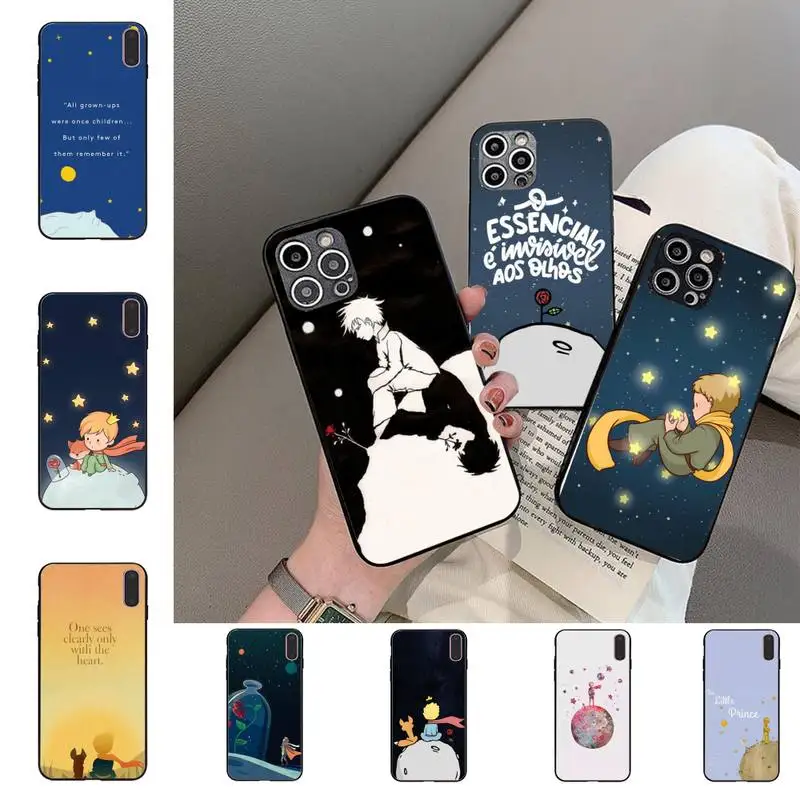 

Cartoon The Little Prince The earth space Phone Case For iPhone 11 8 7 6 6S Plus X XS MAX 5 5S SE 2020 XR 11 pro DIY capa
