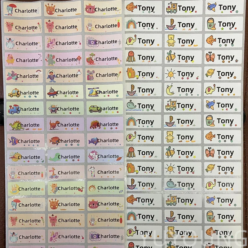 Наклейки с именем на заказ мультяшная наклейка водонепроницаемые