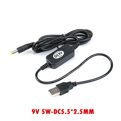 As show USB повышающий провод USB DC 5 В к DC 9 в DC 12 В Повышающий Модуль конвертер Кабель-адаптер 5 Вт 8 Вт 3,5*1,35/5,5*2,1 мм разъем - Цвет: As show