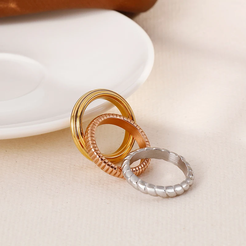 Комплект одежды из 3 предметов кольцо для женщин розовый Золотой Серебряный Цвет