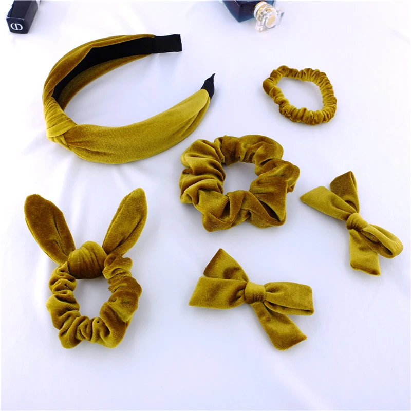 Обувь для девочек женские аксессуары волос Бархатные комплекты малышей повязка