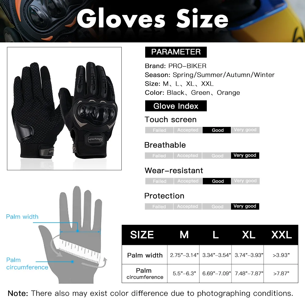 

RIDING TRIBE Motorcycle Gloves Screen Touch Outdoor Luvas Guantes Motocross Breathable Racing Motorbike Bicycle Cycling Glove