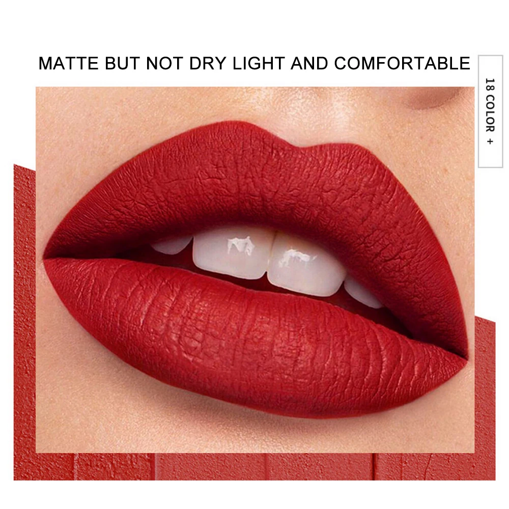 Жидкая губная помада Pudaier в форме капсулы бархатная тумана стойкая антипригарная