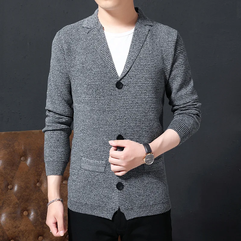 Молодежный кардиган 2020 новые мужские свитера модные пальто ветрозащитные Теплые