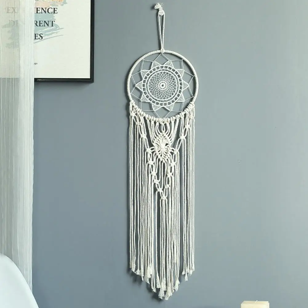 Макраме тканый настенный Бохо шикарный богемный гобелен с геометрическим