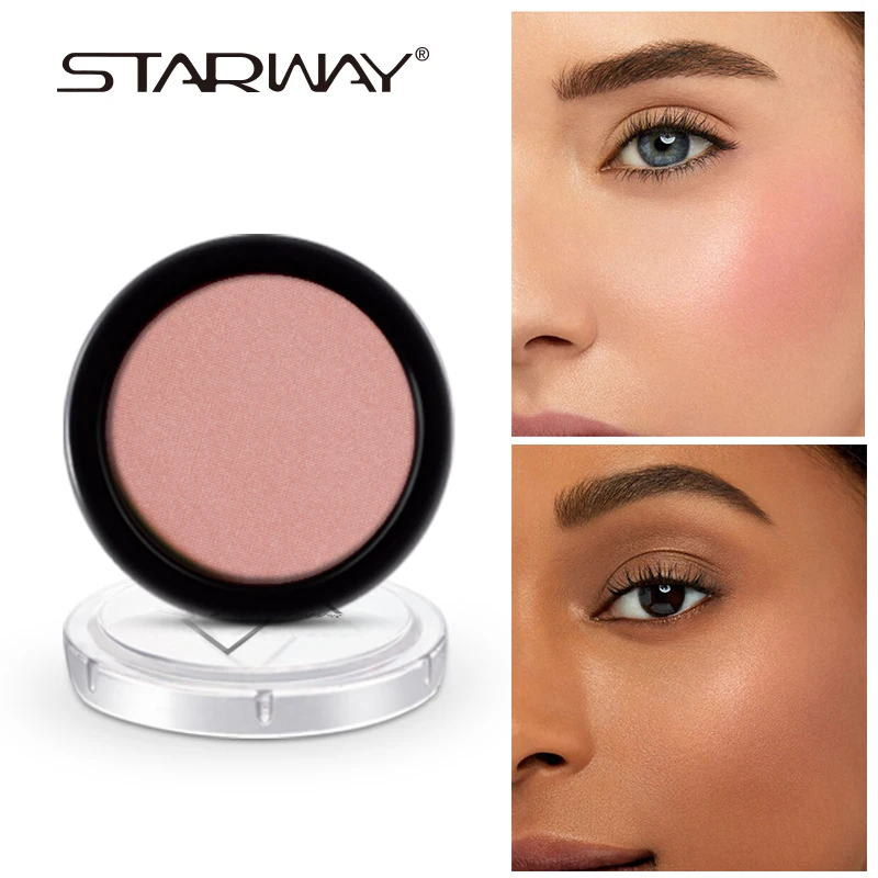 STARWAY жемчужные Румяна 6 цветов Матовые профессиональные для макияжа лица