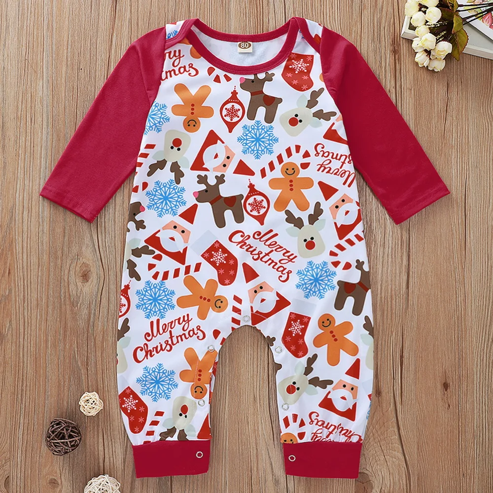 Детский комбинезон с рождественским изображением лося имбирного человека