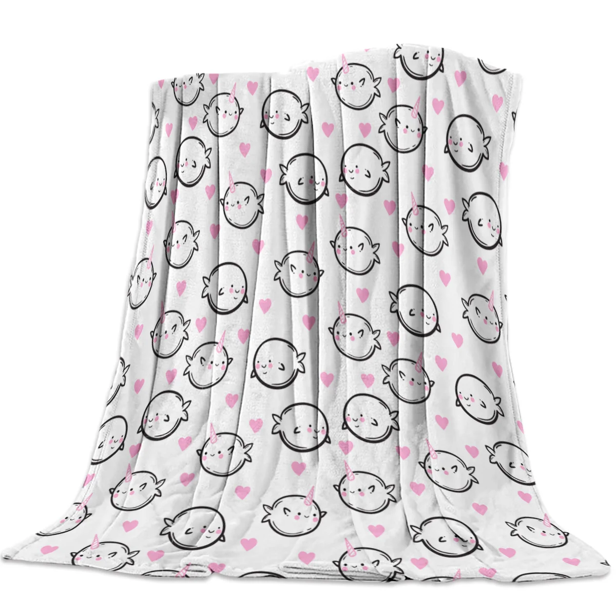 Детское декоративное одеяло в стиле джунглей с животными | Дом и сад