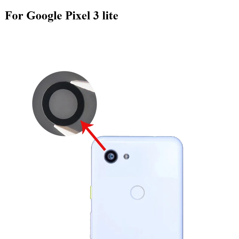 

2PCS High quality For Google Pixel 3 lite 3lite Back Rear Camera Glass Lens Repairment Repair parts test good Pixel3 Lite