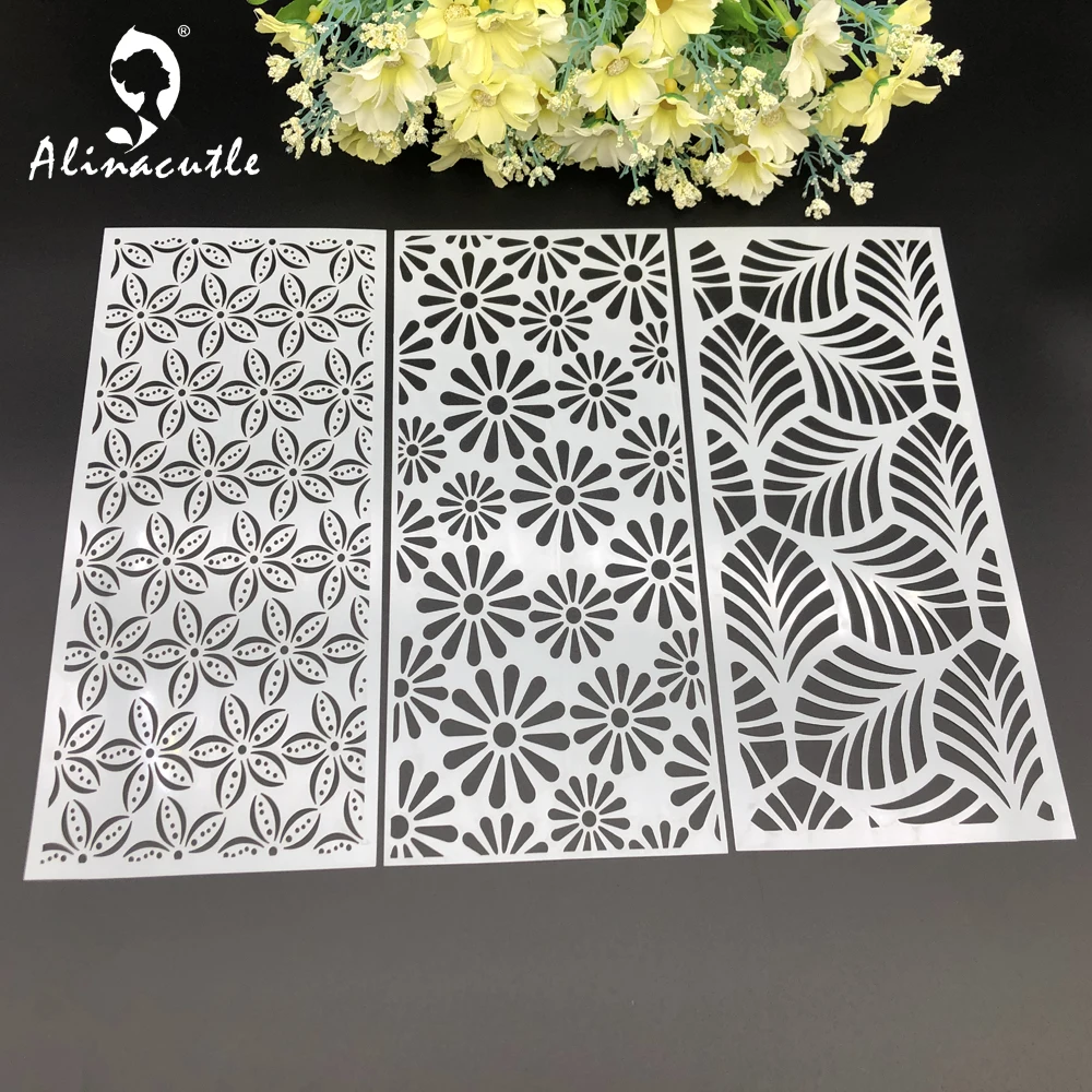 Цветок Slimline ПЭТ трафареты для краски раскраска скрапбукинга тиснильный альбом