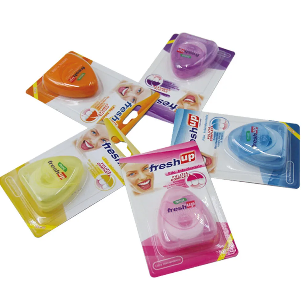 Зубная нить для удаления зубного налета и еды Освежающая с мятным вкусом