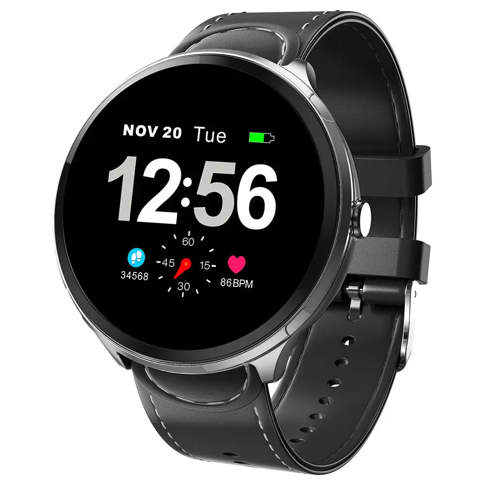 Makibes T4 Pro Men'S Smart Watch Waterproof Toughened Glass Smart Band Fashion Fitness Tracker Blood Oxygen 1.3 Inch Bracelet