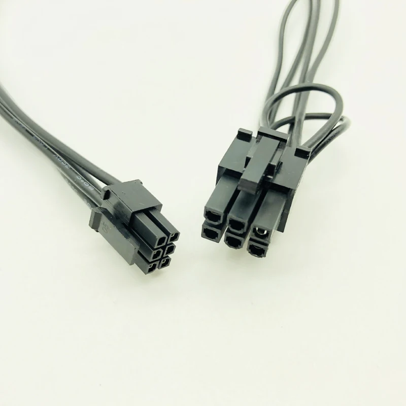 Маленький 6-контактный разъем для PCI-E шнур кабеля питания 45 см видеокарта с