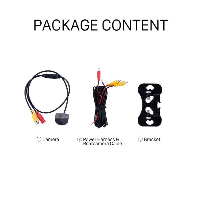 Камера заднего вида Harfey автомобильная универсальная Водонепроницаемая HD камера