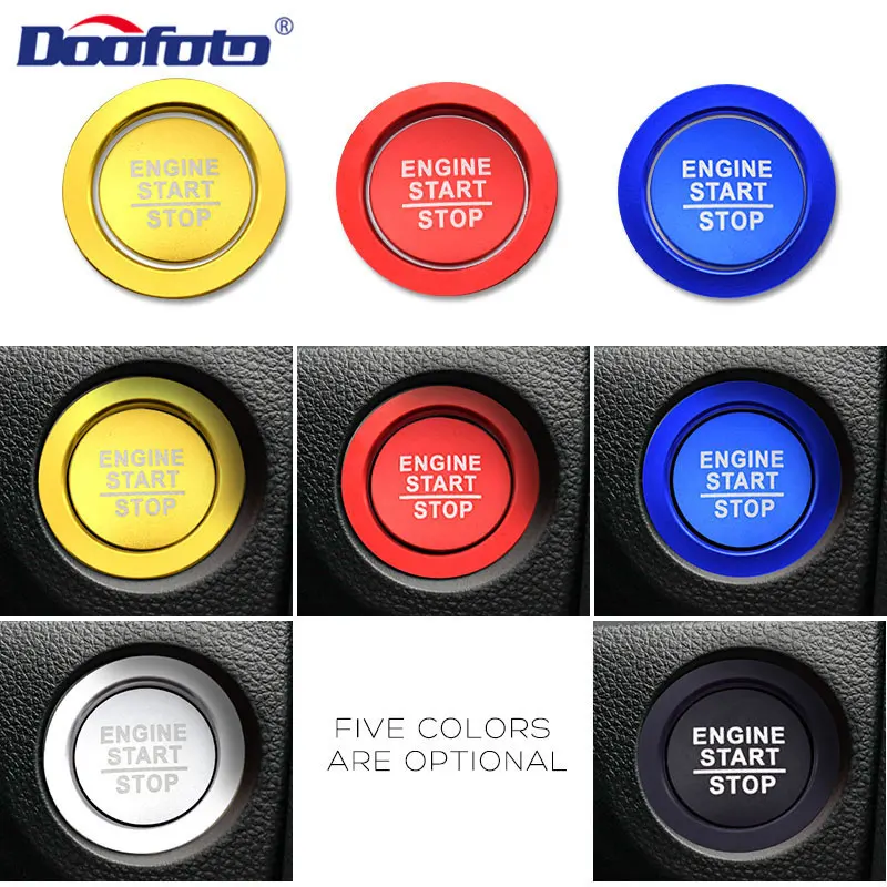 

Car Start Stop Engine Button Cover Ring For Honda Civic Jazz CRV Dio NC750X Accord Mugen Accessories Interior Styling