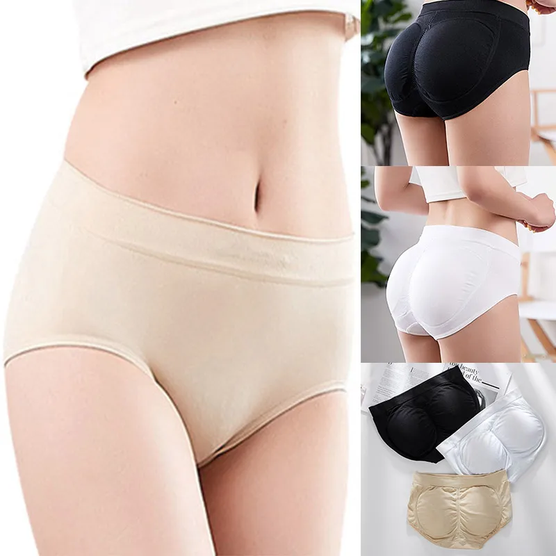 

Женские бесшовные трусики с подкладом, нижнее белье для увеличения приклада, формирующие трусики-OPK
