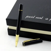 high end luxury roller ball pen black and gold clip 0 5mm sign pens the best gift for business and student