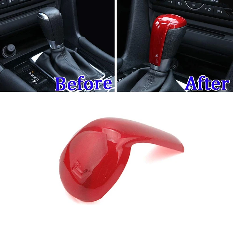 Красный ABS салон автомобиля рукоятка для рычага переключения передач Накладка