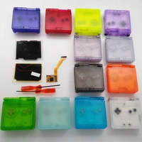 for gba sp ips lcd kits no need cut newest clear transparent housing for gameboy advance gba sp lcd backlight screen shell