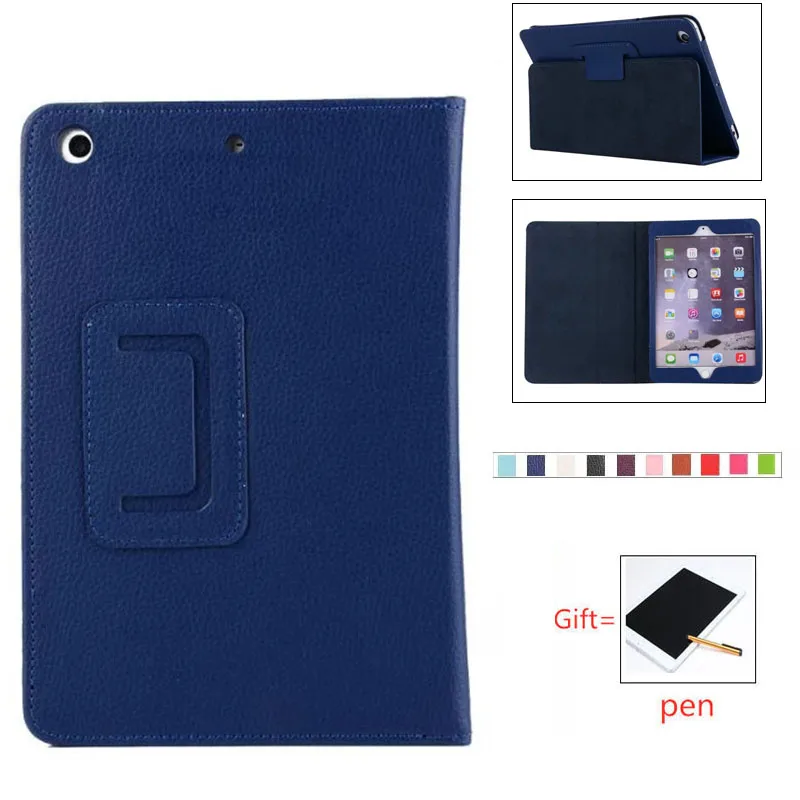 Для iPad mini 1 2 3 4 5 деловой чехол из искусственной кожи личи для 6 9 7 pro 10 ipad