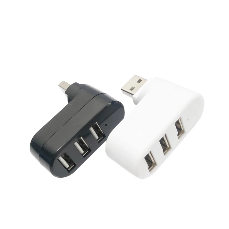 3 порта Мульти 2 0 usb-хаб мини высокоскоростной поворотный сплиттер адаптер для