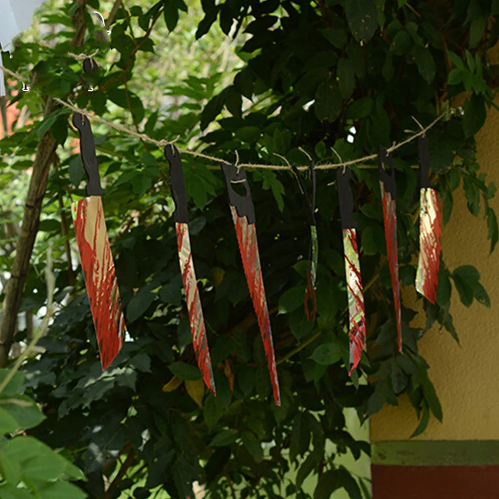 Spooky Хэллоуин вечерние дом с привидениями висячая Гирлянда Вымпел украшения для