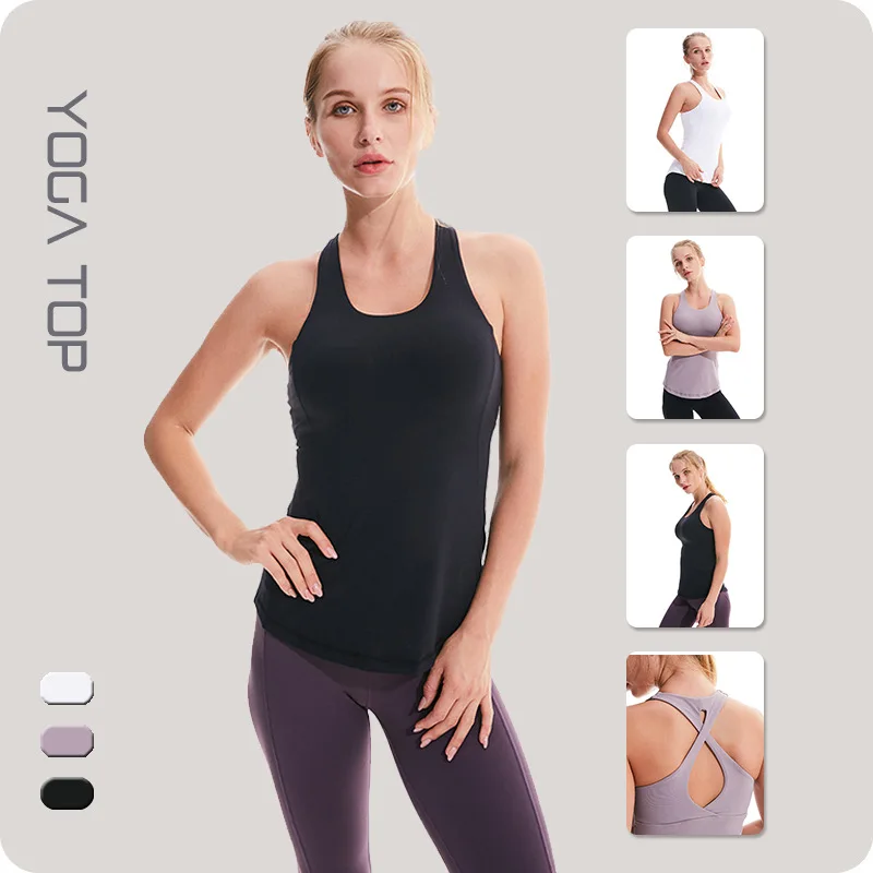 Новинка жилет для бега и йоги женский красивый бюстгальтер на бретельках