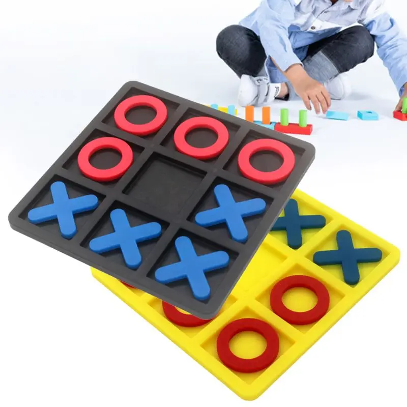 Развивающие игрушки Tic Tac Toe для когнитивного обучения шахматная головоломка OX