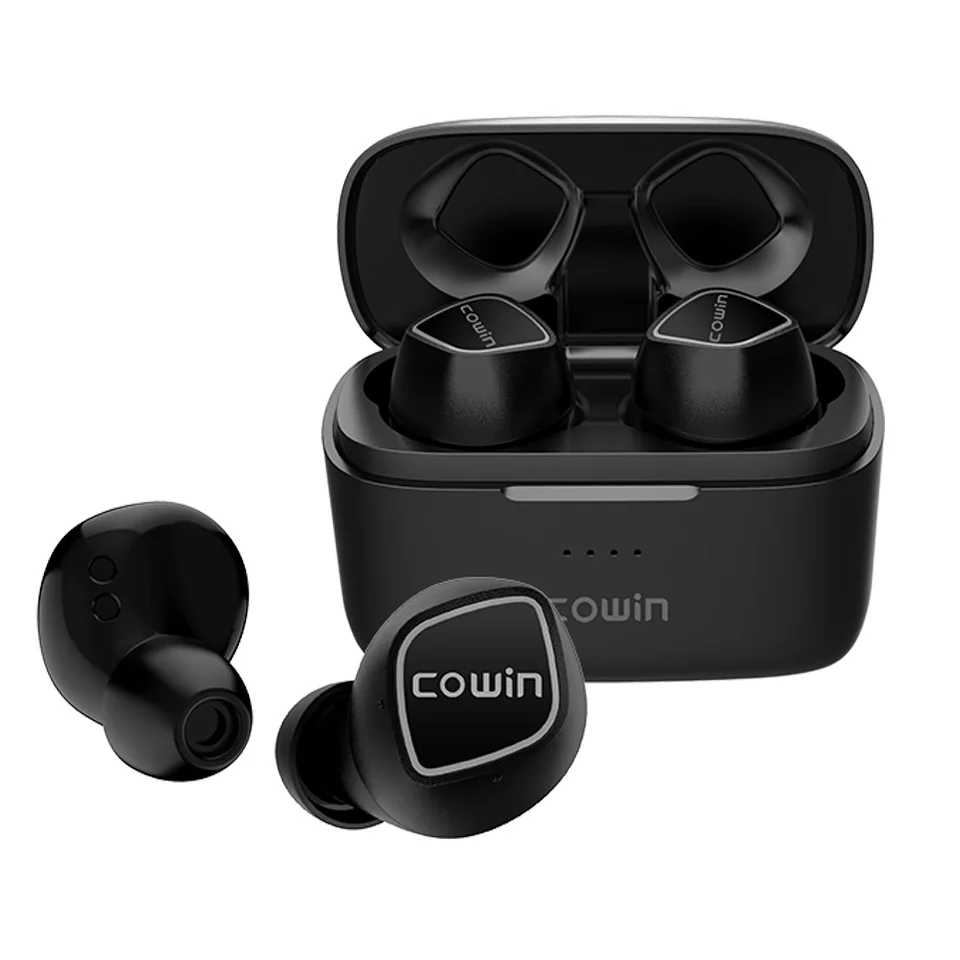 Настоящие беспроводные наушники Bluetooth гарнитура спортивная черная с микрофоном