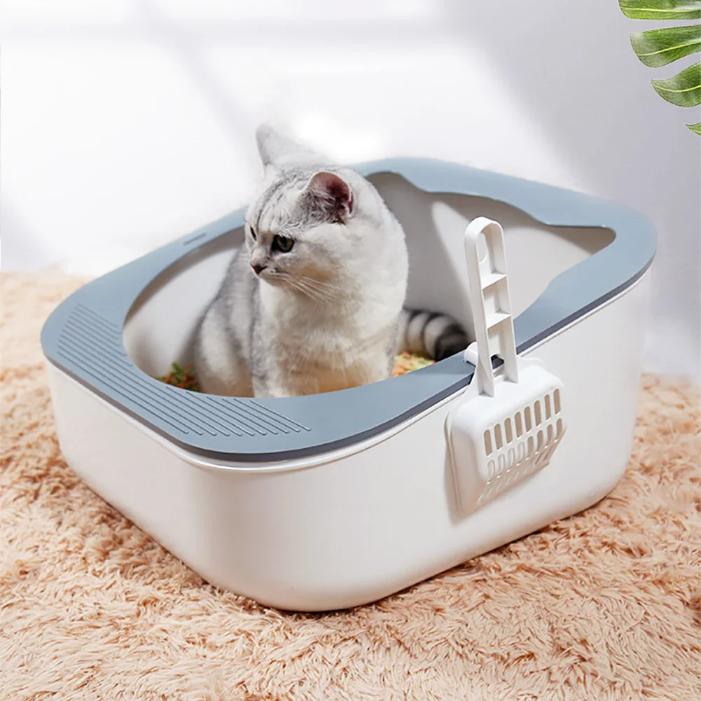 Присоска для кошачьего туалета большая емкость полузакрытый кошачий поднос