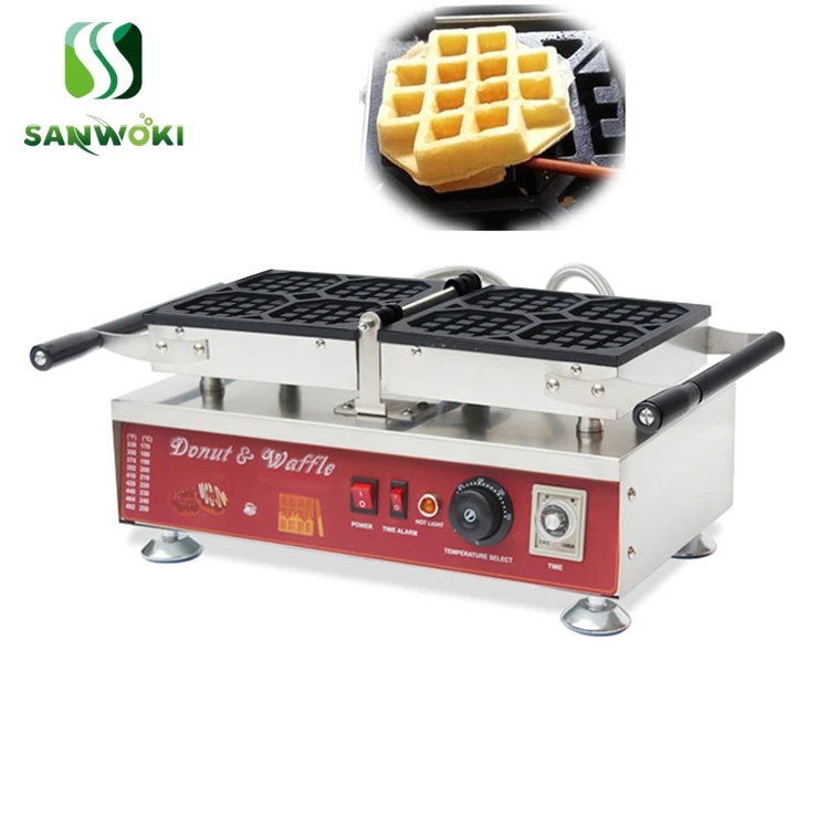 Коммерческий Электрический 110 В 220 4 шт. Льеж Бельгия вафельница флип решетки