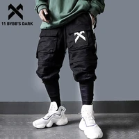 11 bybbs dark detachable multi pocket cargo pants men harajuku hip hop streetwear joggers man elastic waist sweatpants techwear