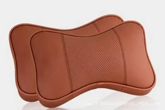 

Car Seat Pillow Leather Auto Supplies Neck Pillow Auto Safety Headrest