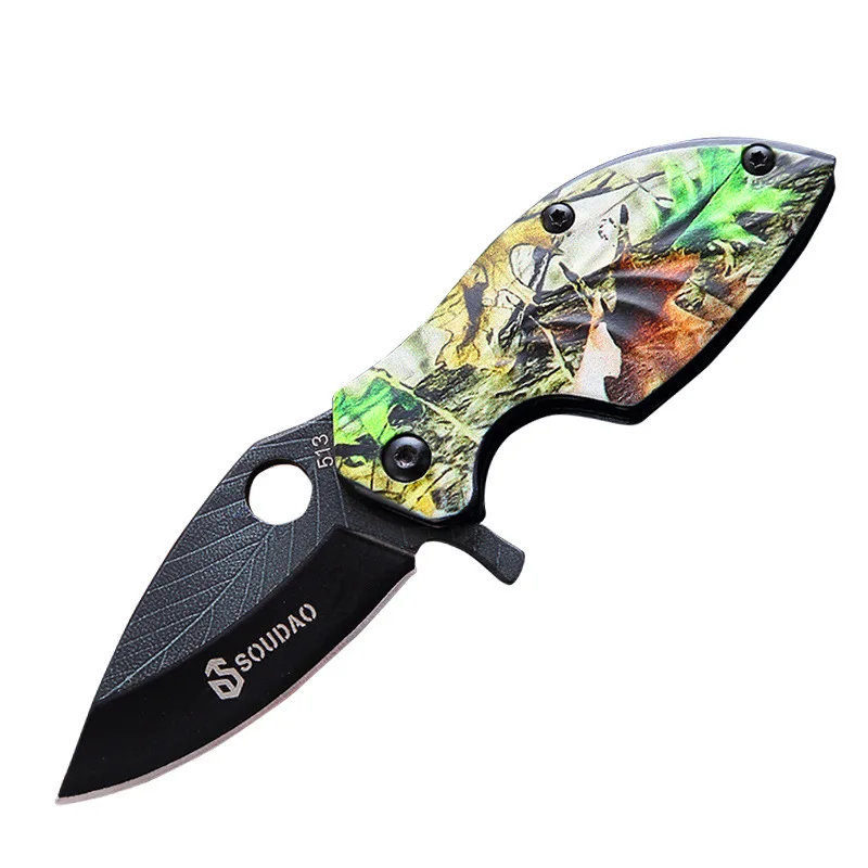 Stainless Steel Outdoor Mini Fold Knife Multifunctional Small Folding Camping Tactical Pocket Cutter for Climbing Travel | Инструменты