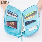 Дорожный кошелек LXHYSJ для паспорта, многофункциональная упаковка для кредитных карт, держатель для удостоверения личности, органайзер, сумка для паспорта