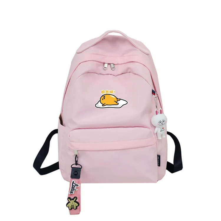 GJF hebaodan Аниме Lazy eggs школьный рюкзак для подростков девочек мальчиков Gudetama сумка рюкзак-сумка через плечо, для путешествий женский рюкзак - Цвет: GJF hebaodan