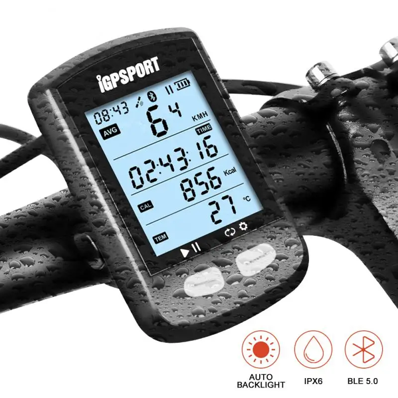 

IGPSPORT GPS Bicycle Computer IGS10S Code Table Bluetooth-compatible 5.0/ant+ Multifunction Waterproof Speedometer 1.8 Inch