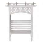 Деревянная белая стойка для винограда в масштабе 1:12, имитация полки для глицинии, ролевые игрушки для детей, кукольный домик