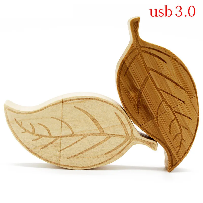 

TEXT ME Maple carbonized bamboo leaves model usb3.0 32GB usb flash drive usb3.0 pendrive 4GB 8GB 16GB U disk