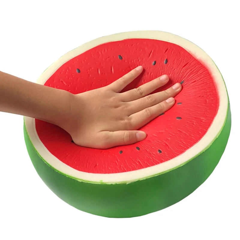 

Simulation Fruits Anti-stress Cute Squishy Slow Rising Giant Squishy watermelon Squishi PU Squishy Poo Toys Squeeze Squishes Toy
