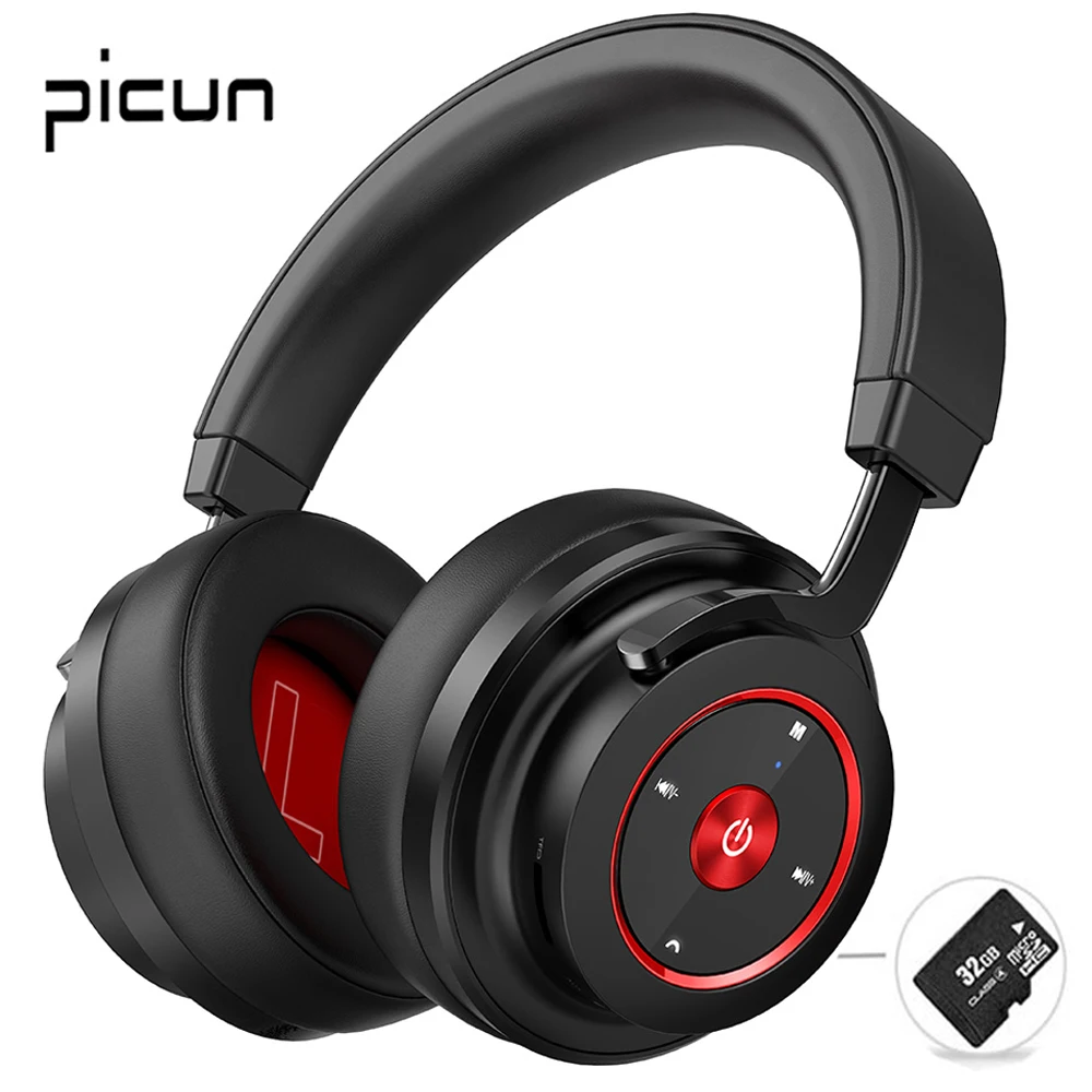 Picun P20 Bluetooth наушники 5 0 через вкладыши проводное Беспроводной складные монитор DJ