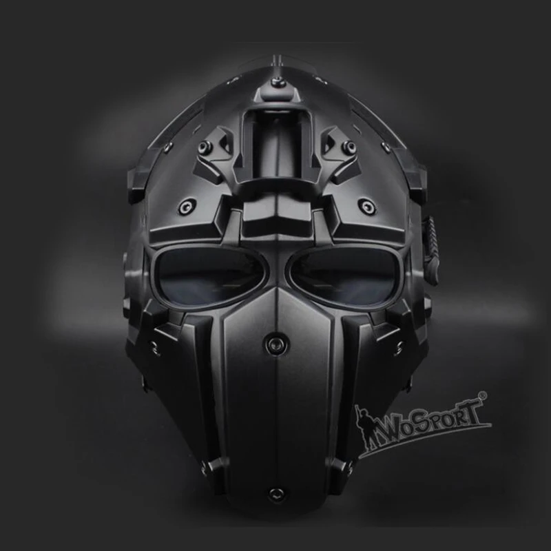 New Tactical Airsoft Full Face Paintball Mask Military Army Adjustable Protective CS Game Mask Helmet