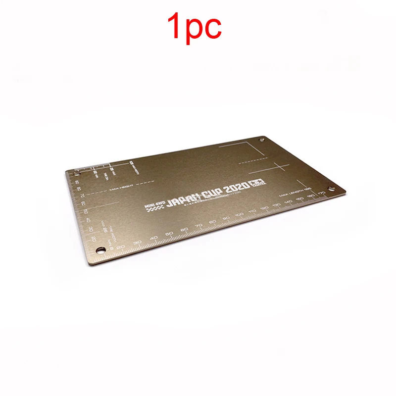 

1PC Aluminum Setting Board Brown Shunting Plate J-CUP 2020 Inspector Auxiliary Tools 95138 for RC Tamiya Mini 4WD Racing Car