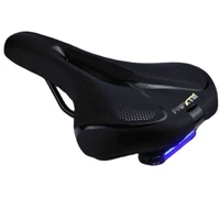 bicycle saddle with tail light widen mtb road bike cushion cycling accessories comfortable seat spare parts for bicycles