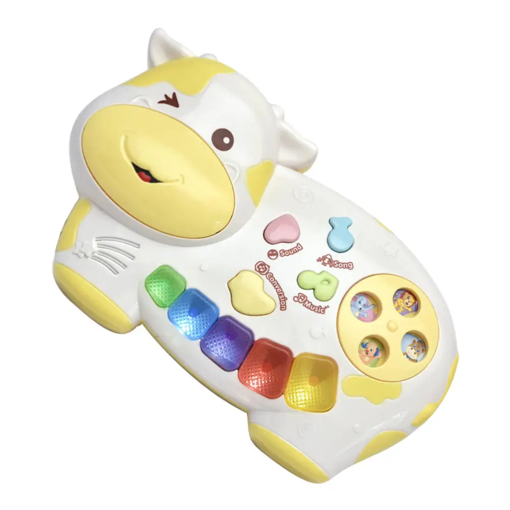 

1pc Educational Cartoon Electronic Plaything (Yellow White)